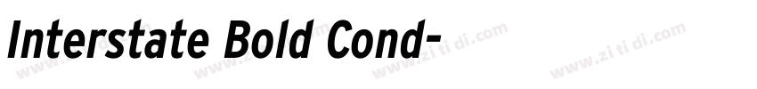 Interstate Bold Cond字体转换